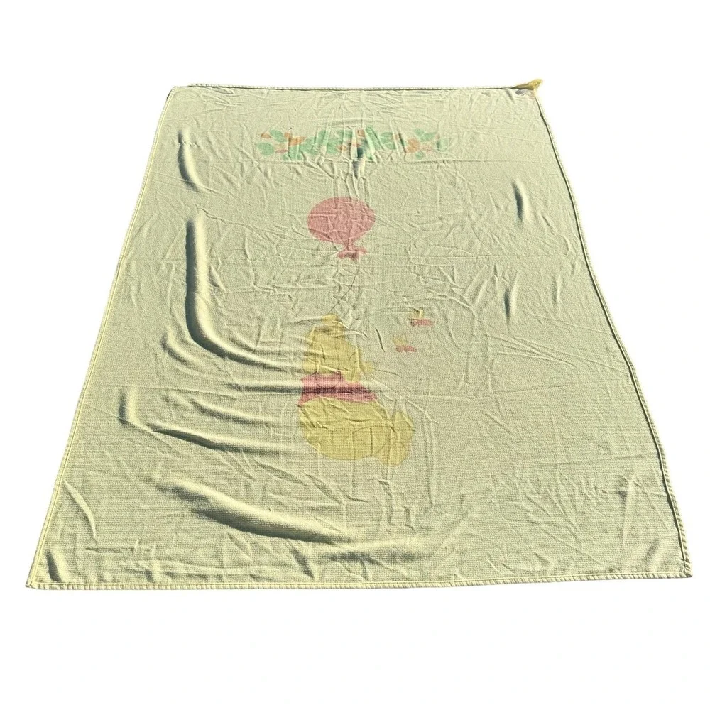 Winnie the Pooh waffle weave blanket‎ FULL bed spread 84x60 VINTAGE Sears